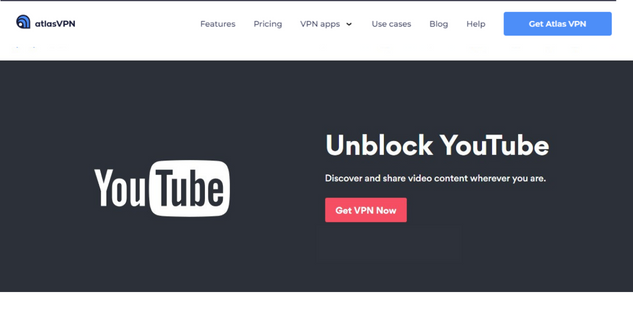 Atlas VPN to unblock YouTube
